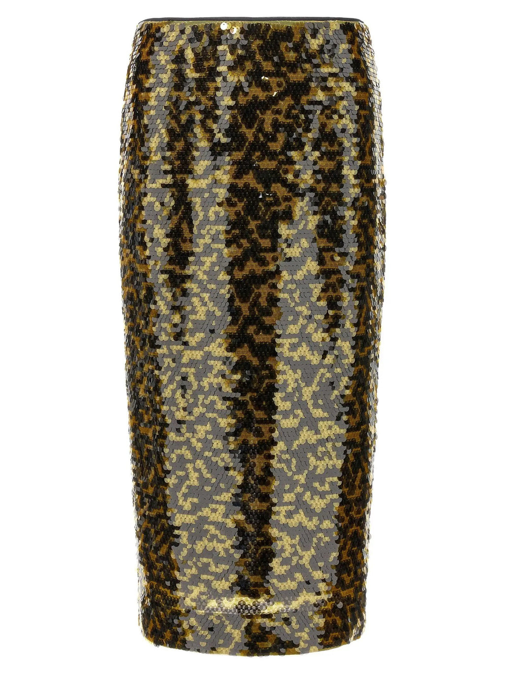 Staud Multicolor Polyester Midi Skirt