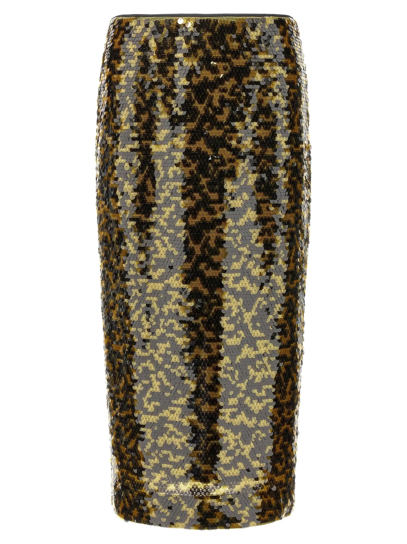 Staud Multicolor Polyester Midi Skirt