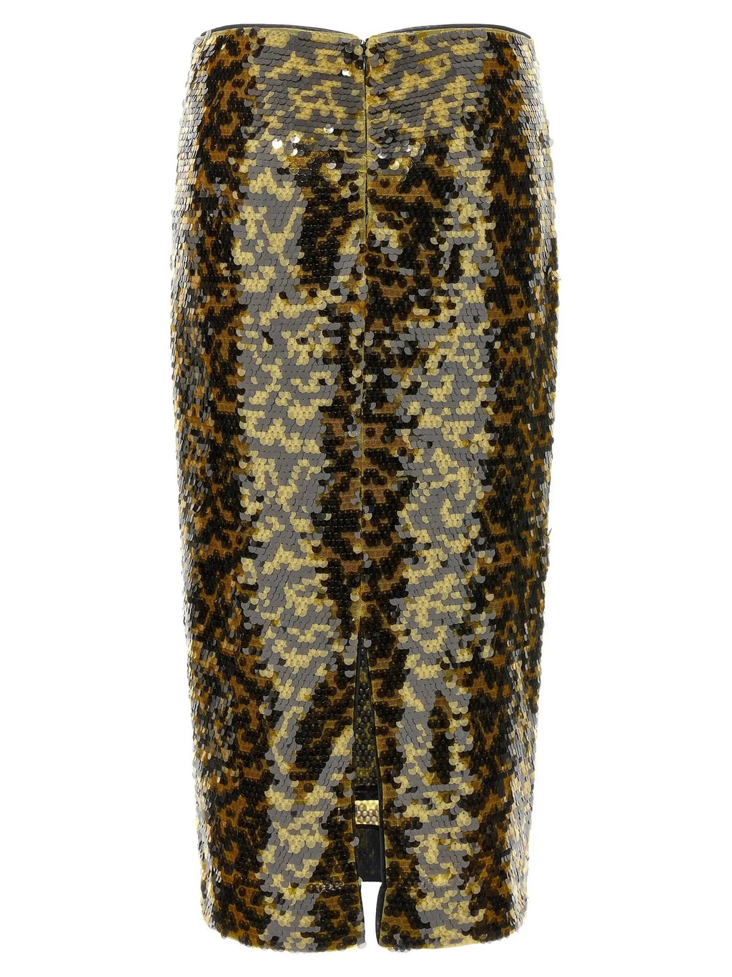 Staud Multicolor Polyester Midi Skirt