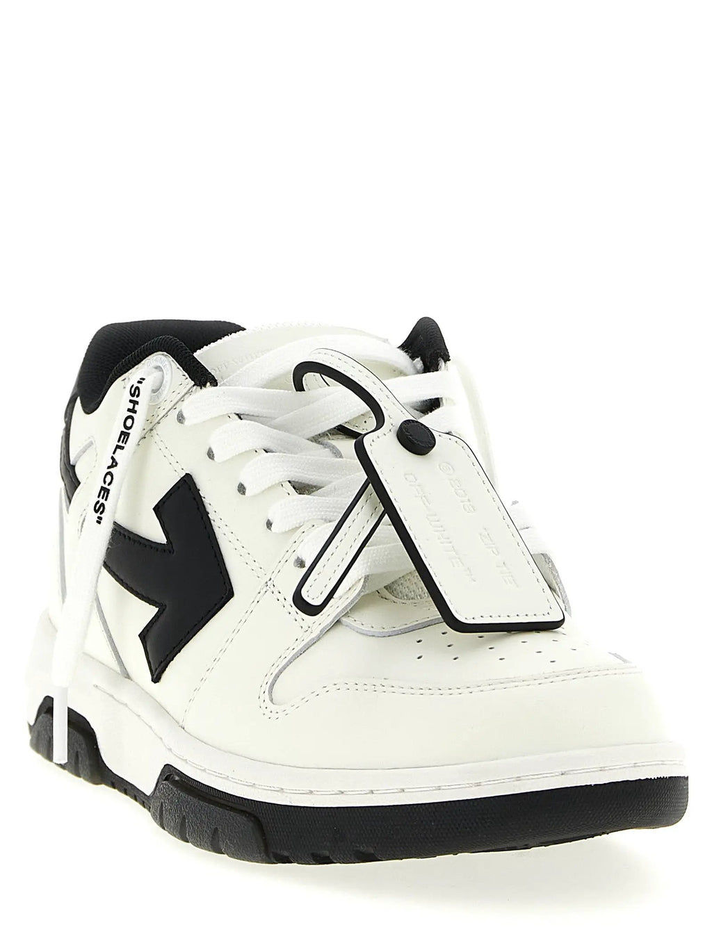 Off-White Bicolor Calfskin Low Top Sneakers