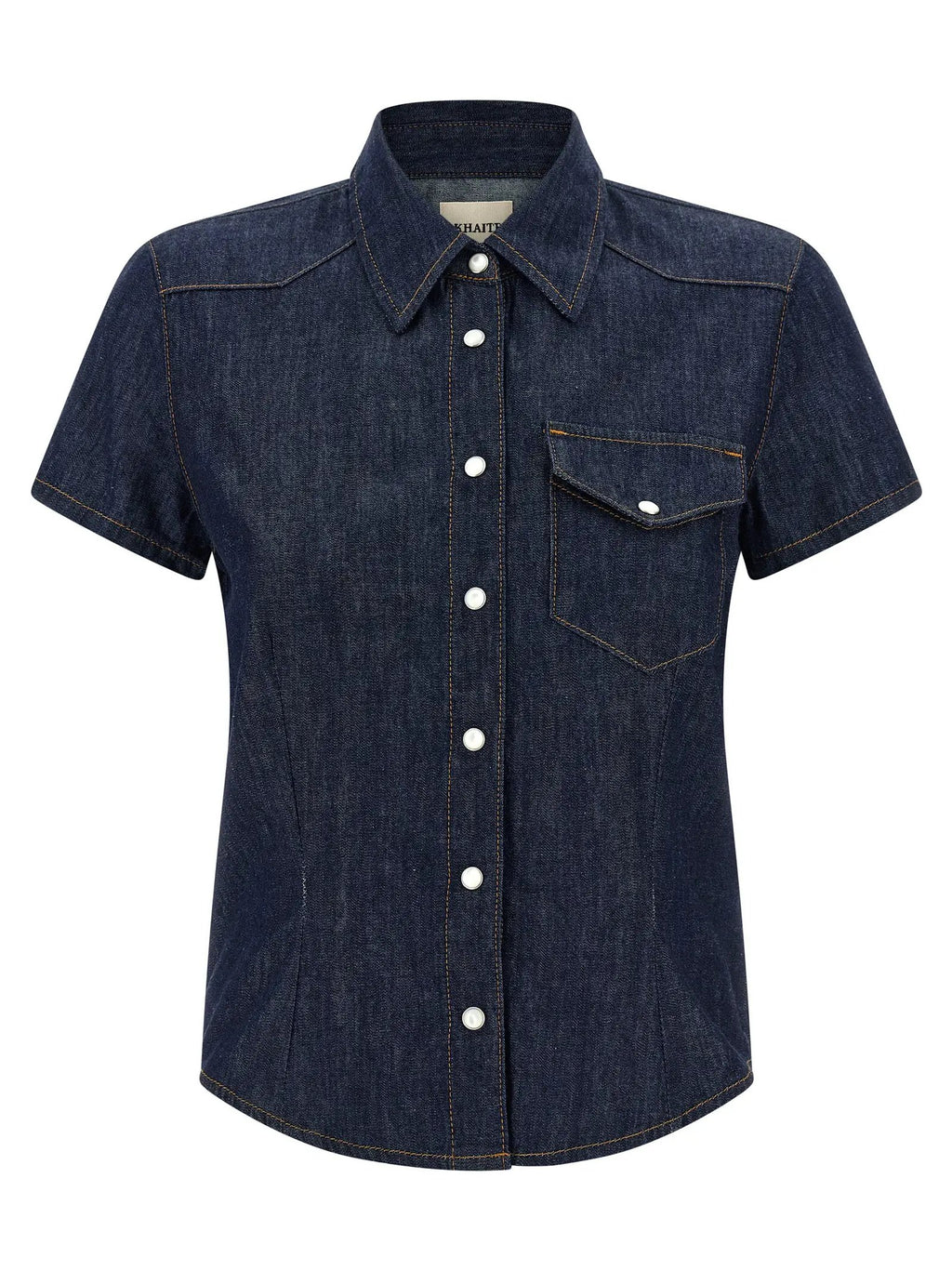Khaite Blue Cotton Blouse