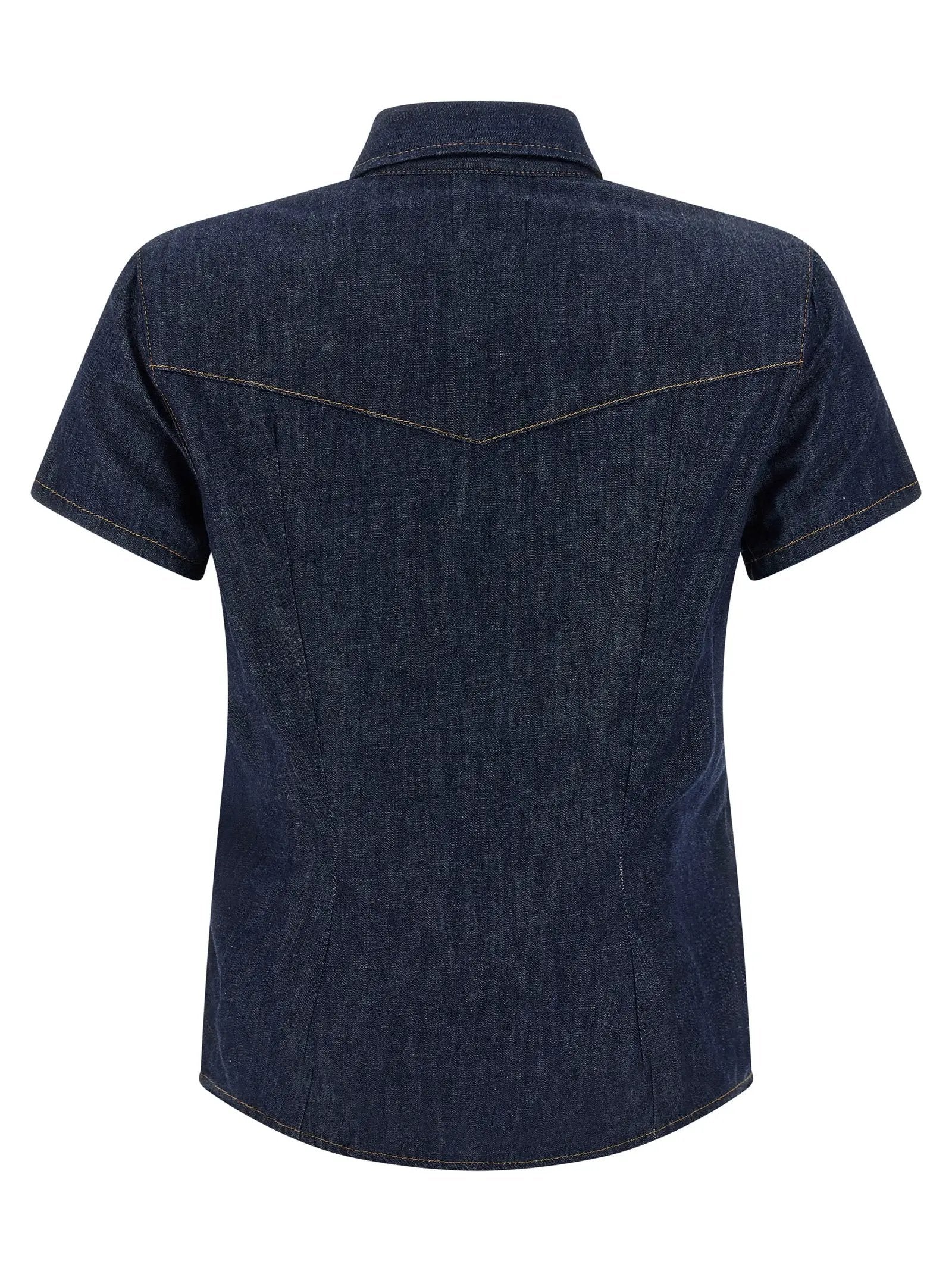 Khaite Blue Cotton Blouse