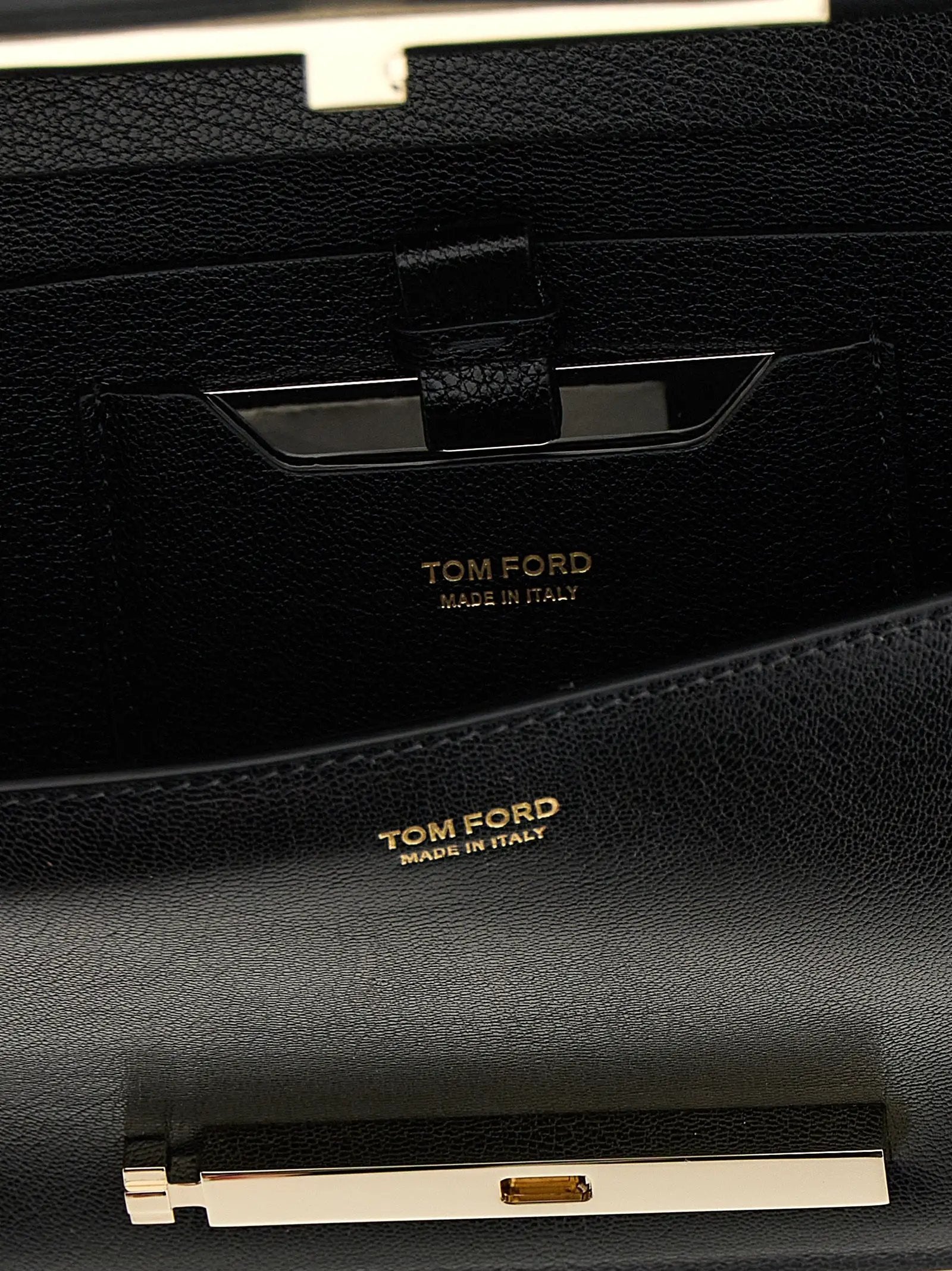 Tom Ford Black Goatskin Shoulder Bag