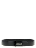 Tom Ford Black Calfskin Regular Belt