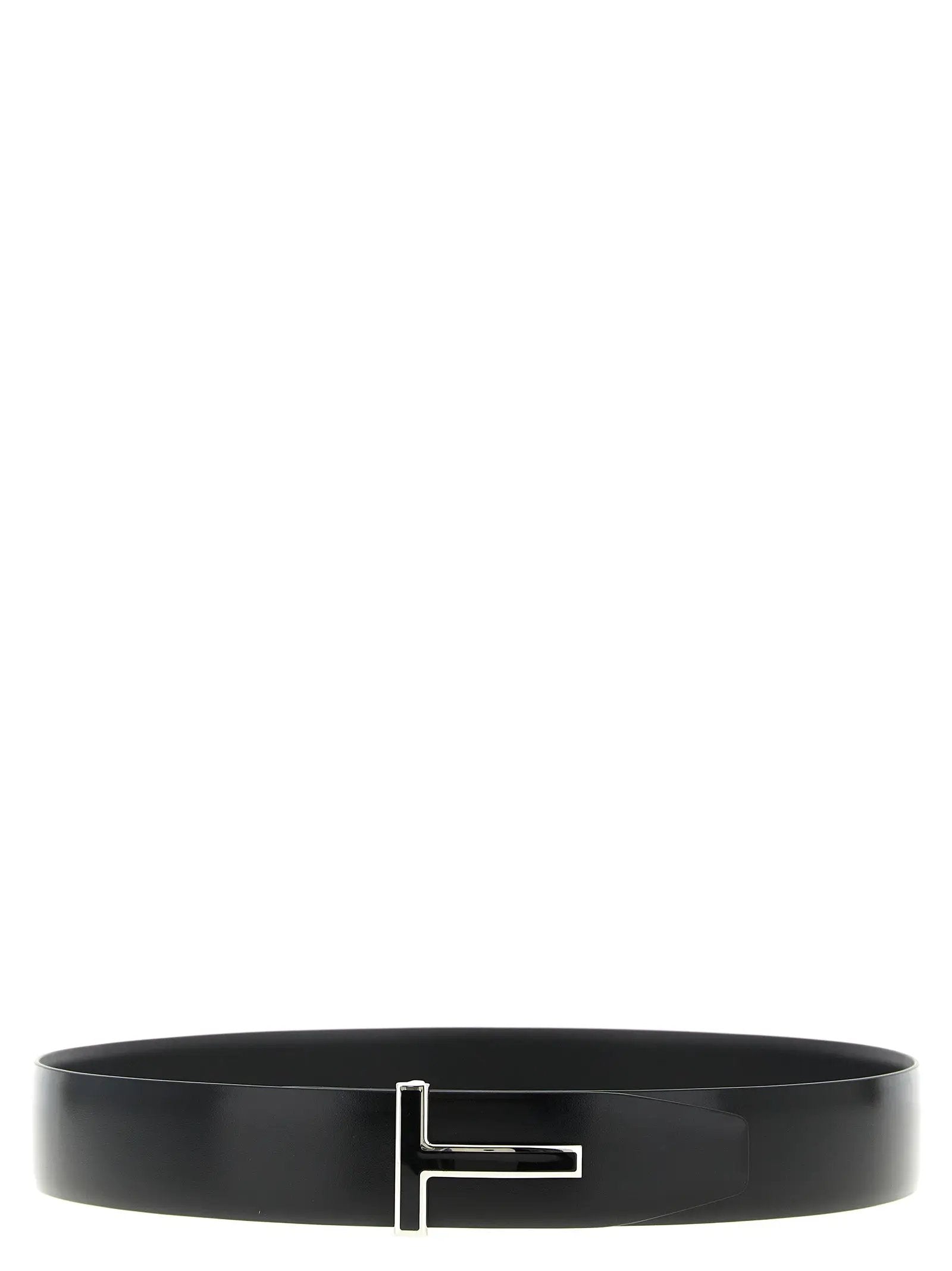 Tom Ford Black Calfskin Regular Belt