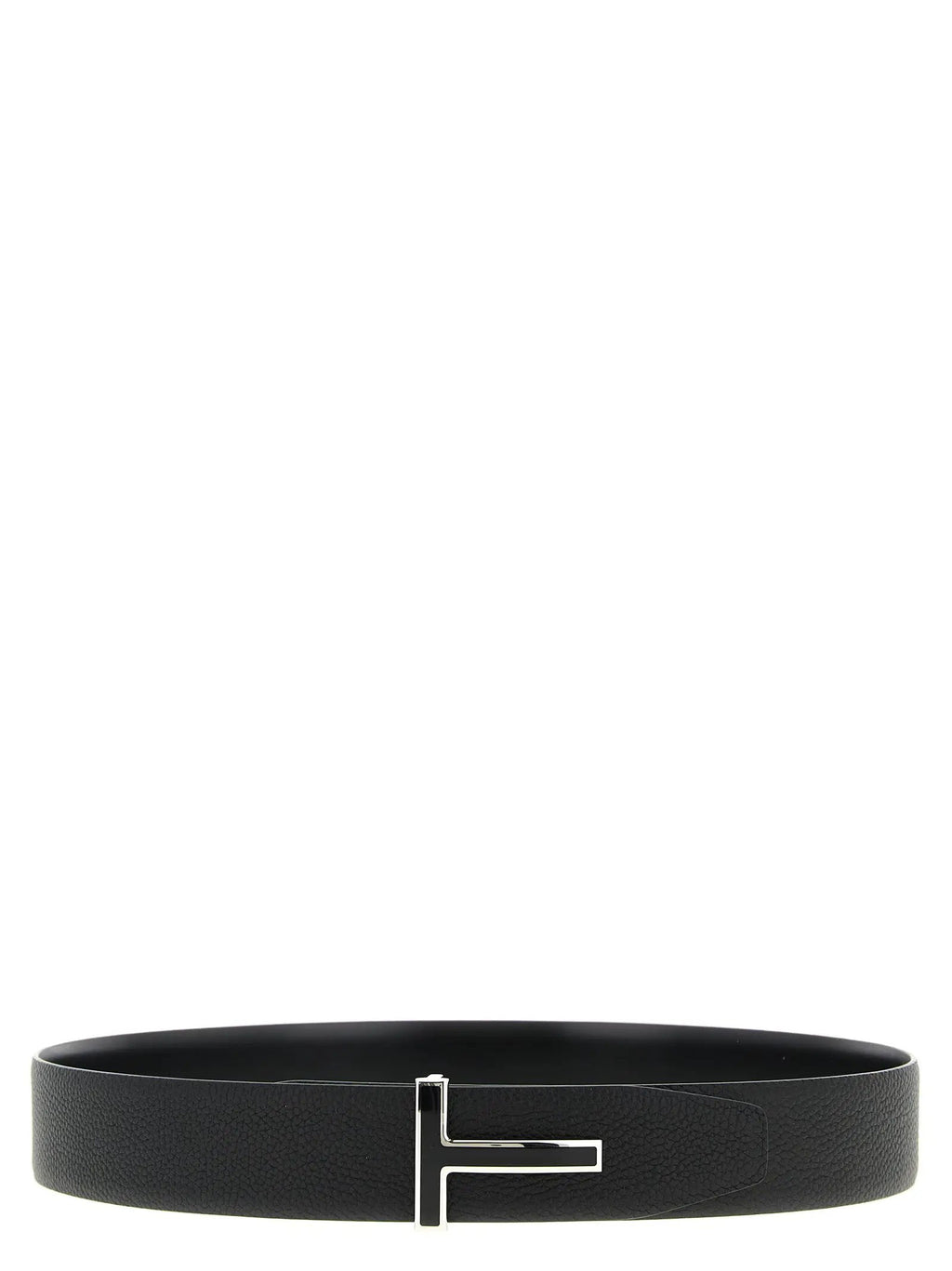 Tom Ford Black Calfskin Regular Belt