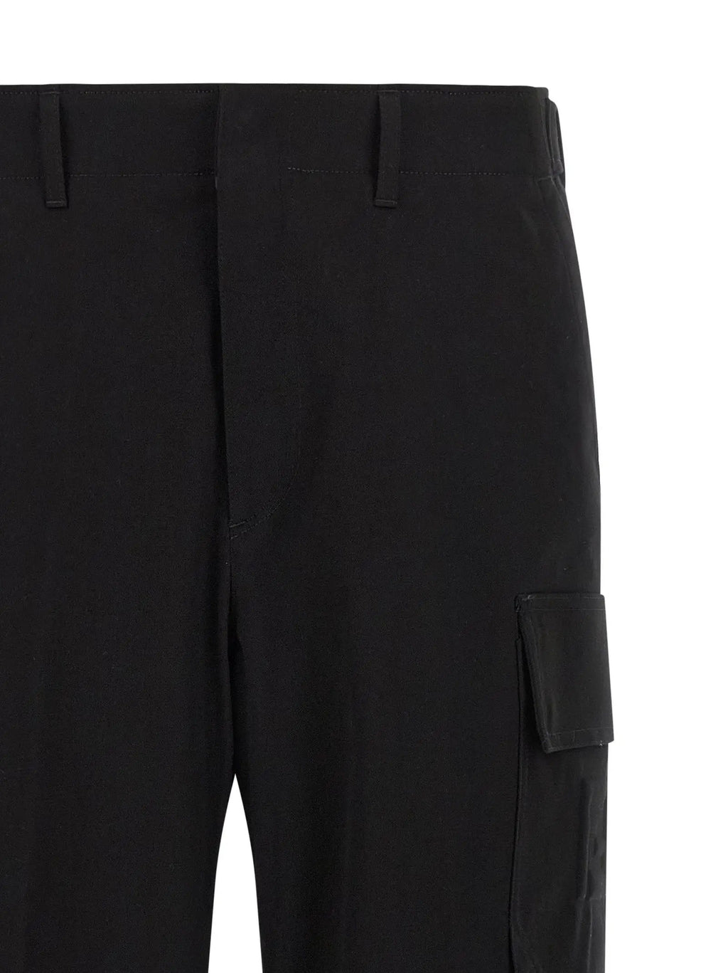 Fendi Black Cotton Cargo Pants