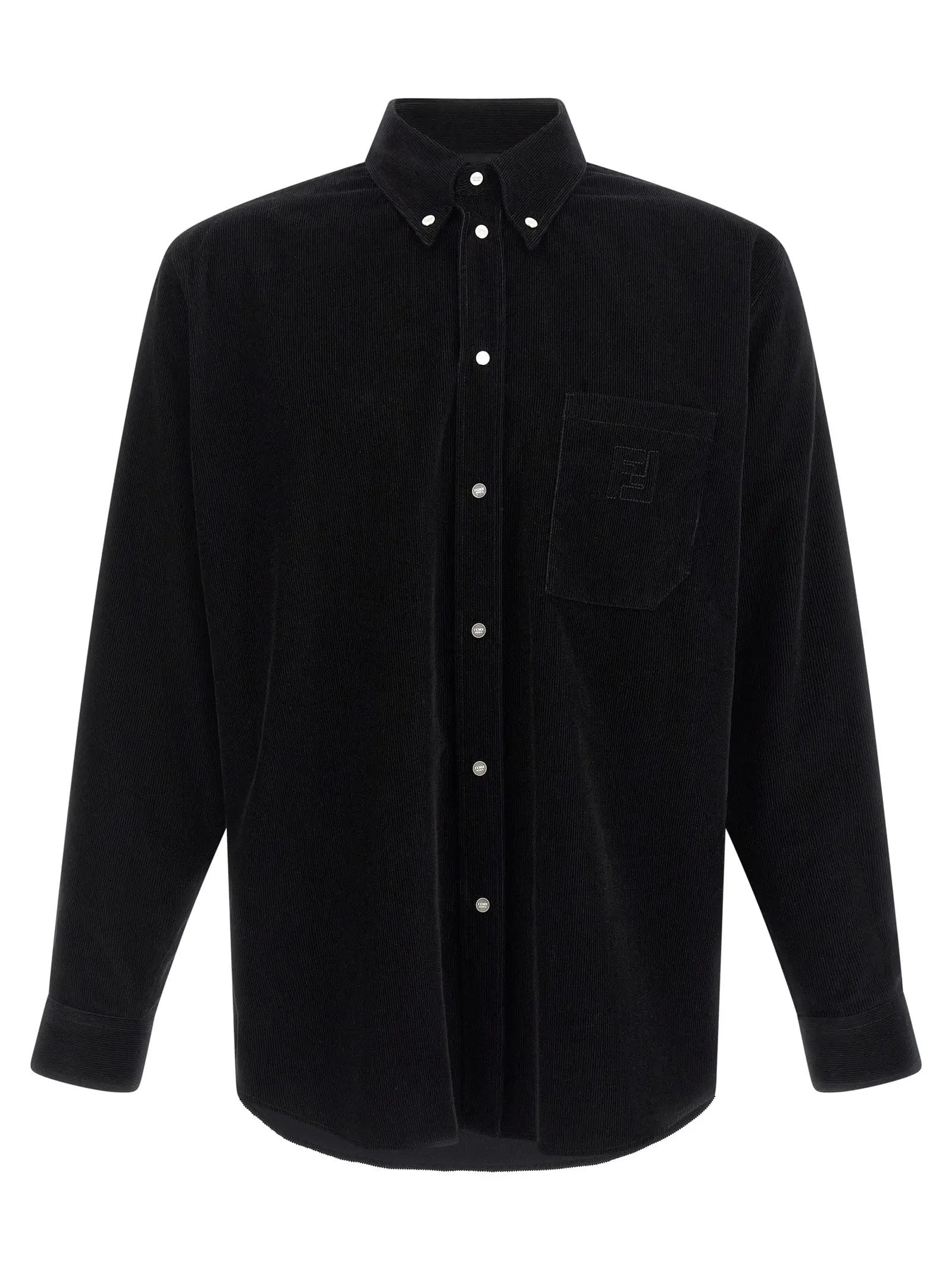 Fendi Black Cotton Blouse