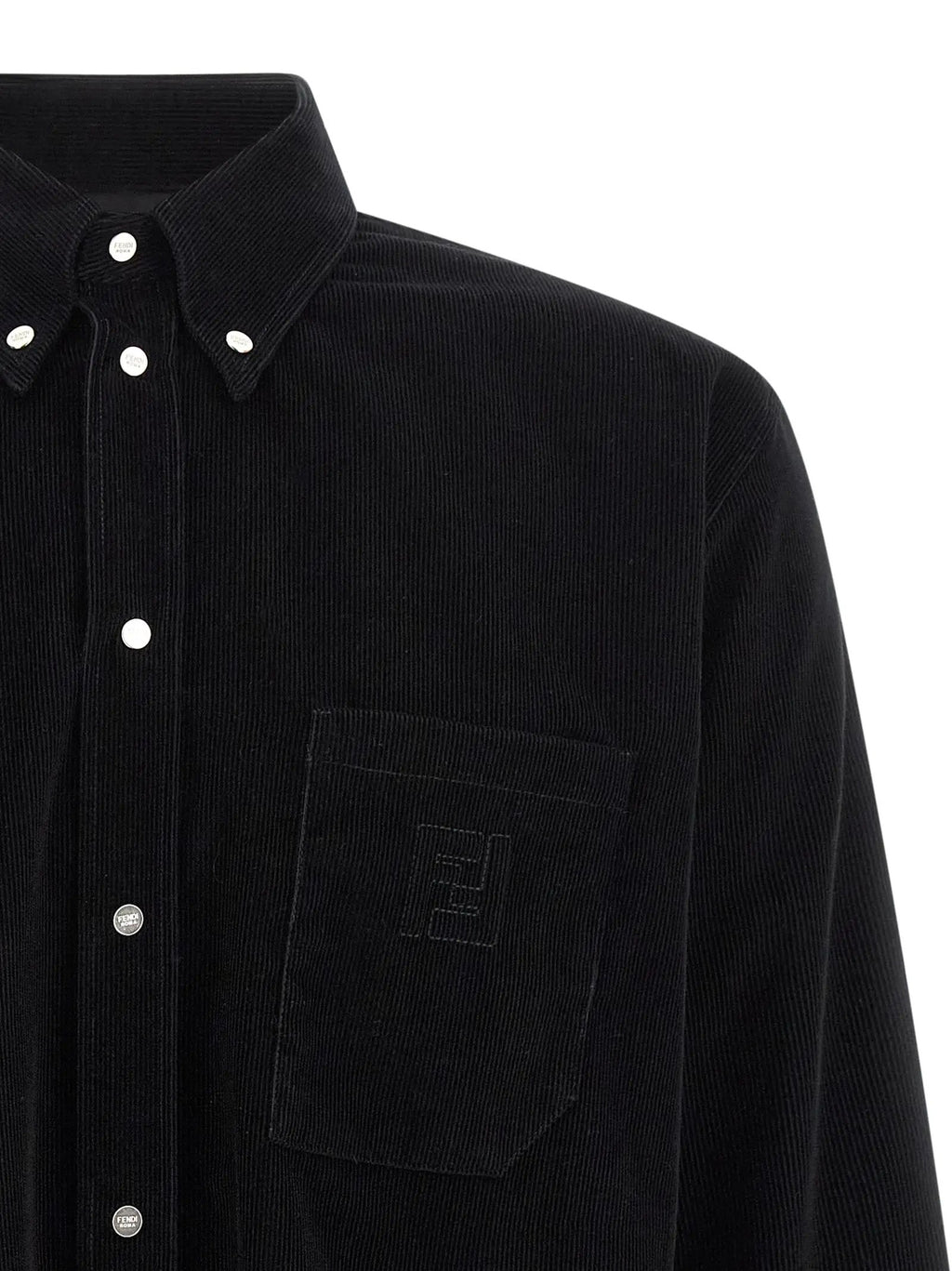 Fendi Black Cotton Blouse