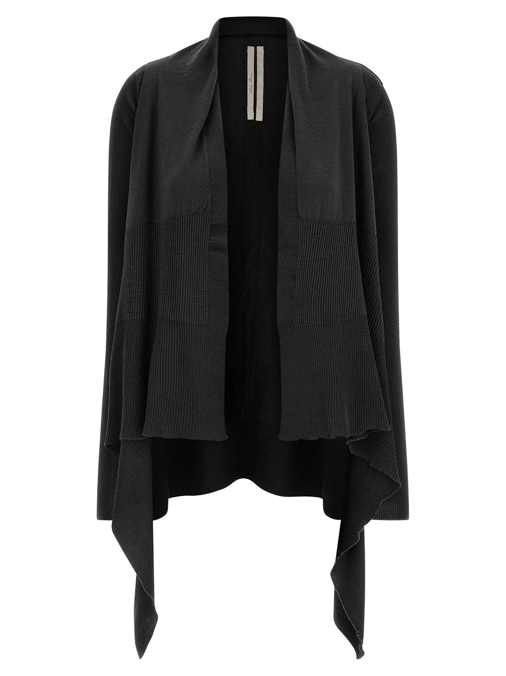 Rick Owens Black Wool Cardigan