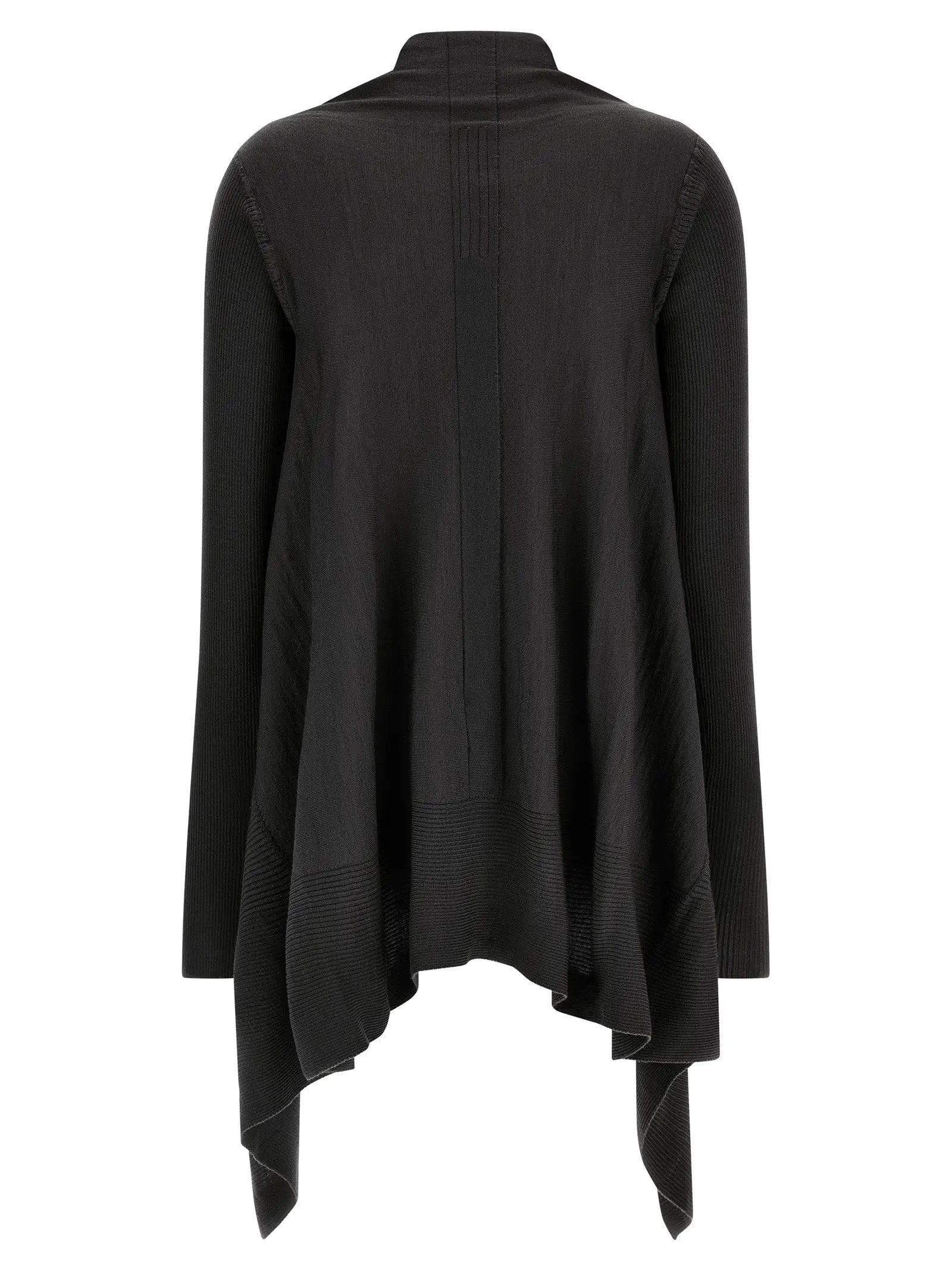 Rick Owens Black Wool Cardigan