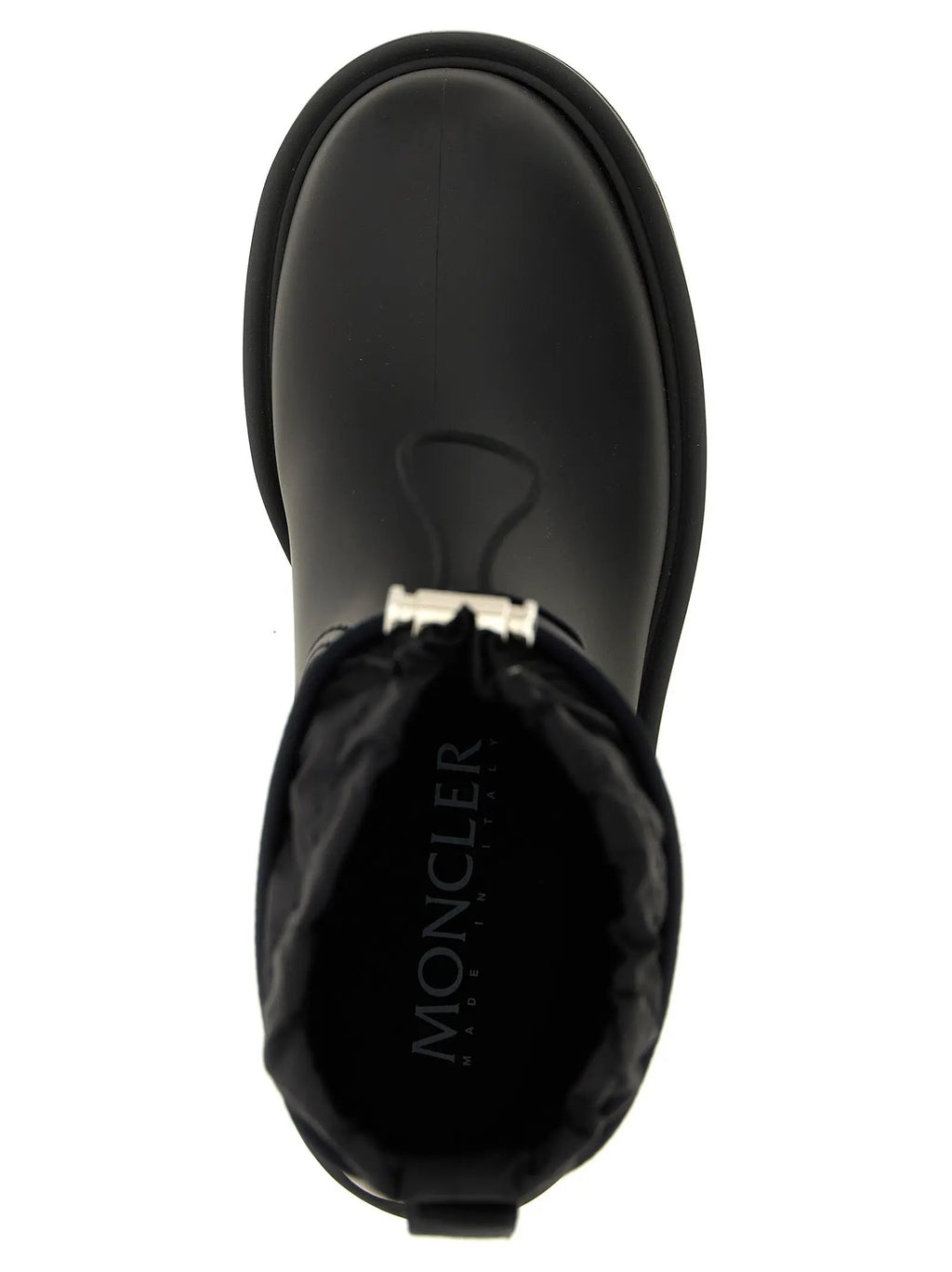 Moncler Black Pvc Ankle Boots