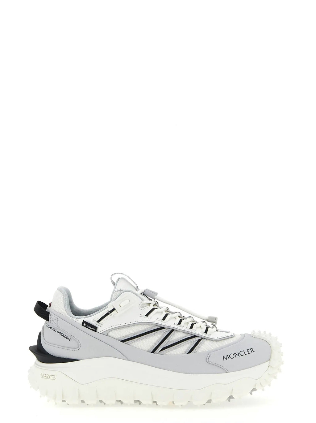 Moncler Gray Polyamide Athletic Sneakers