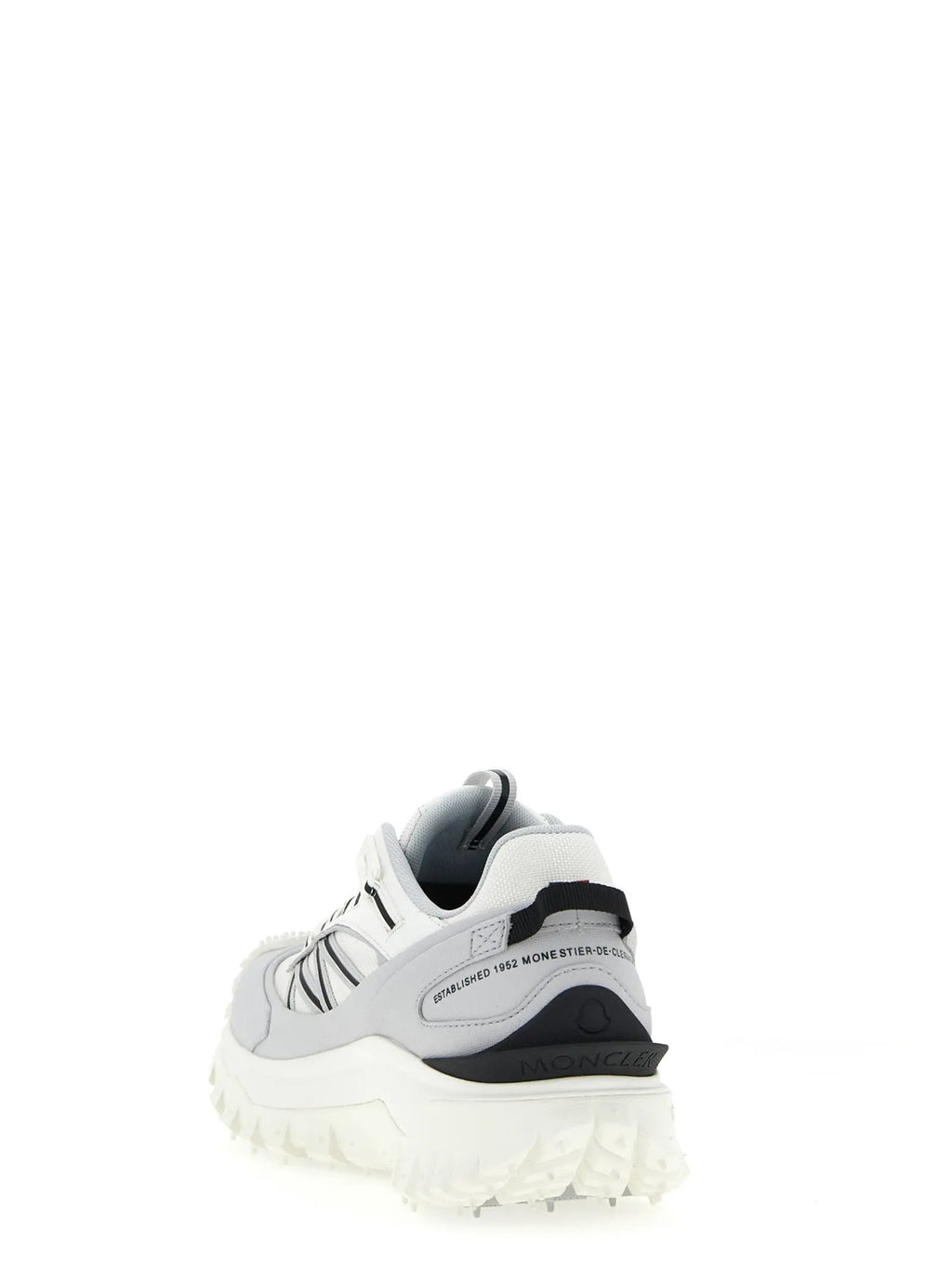 Moncler Gray Polyamide Athletic Sneakers