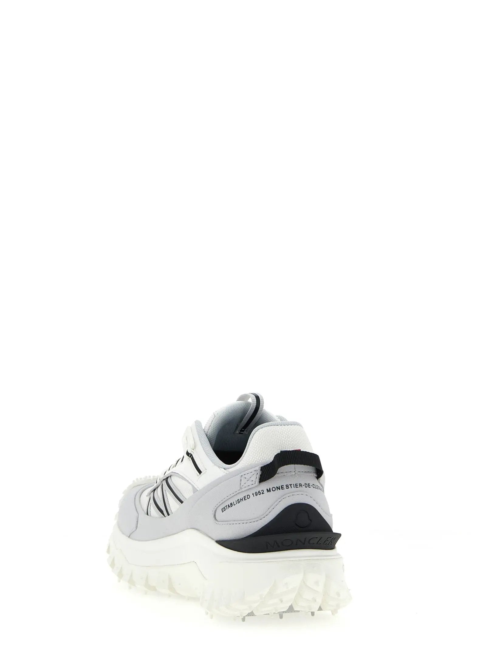 Moncler Gray Polyamide Athletic Sneakers