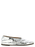 Marsell Silver Calfskin Ballet Flats