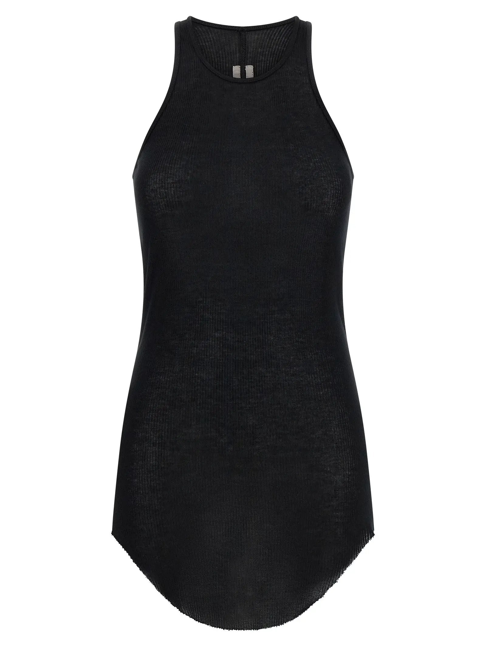 Rick Owens Black Viscose Tank Tops