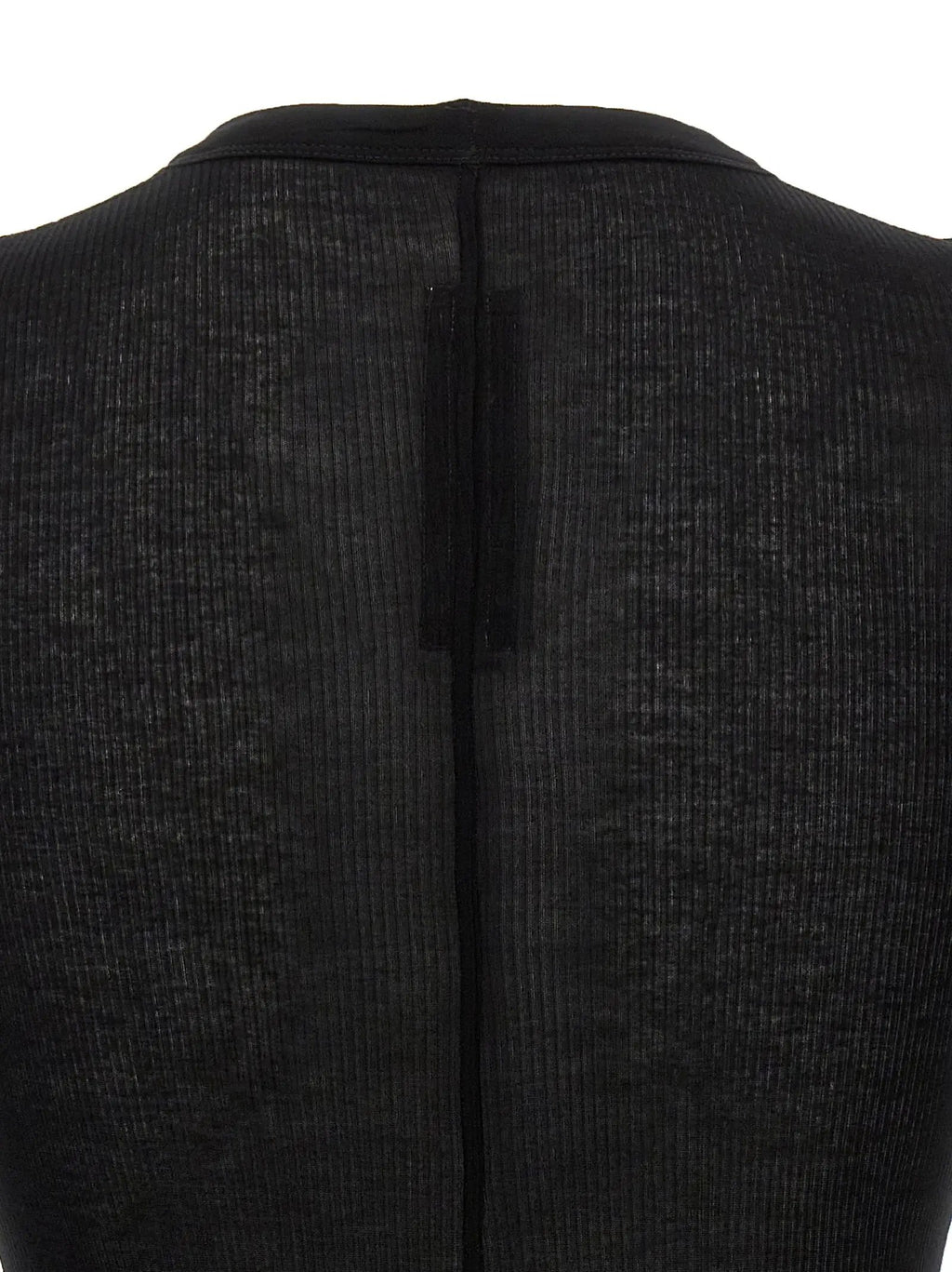 Rick Owens Black Viscose T-Shirt