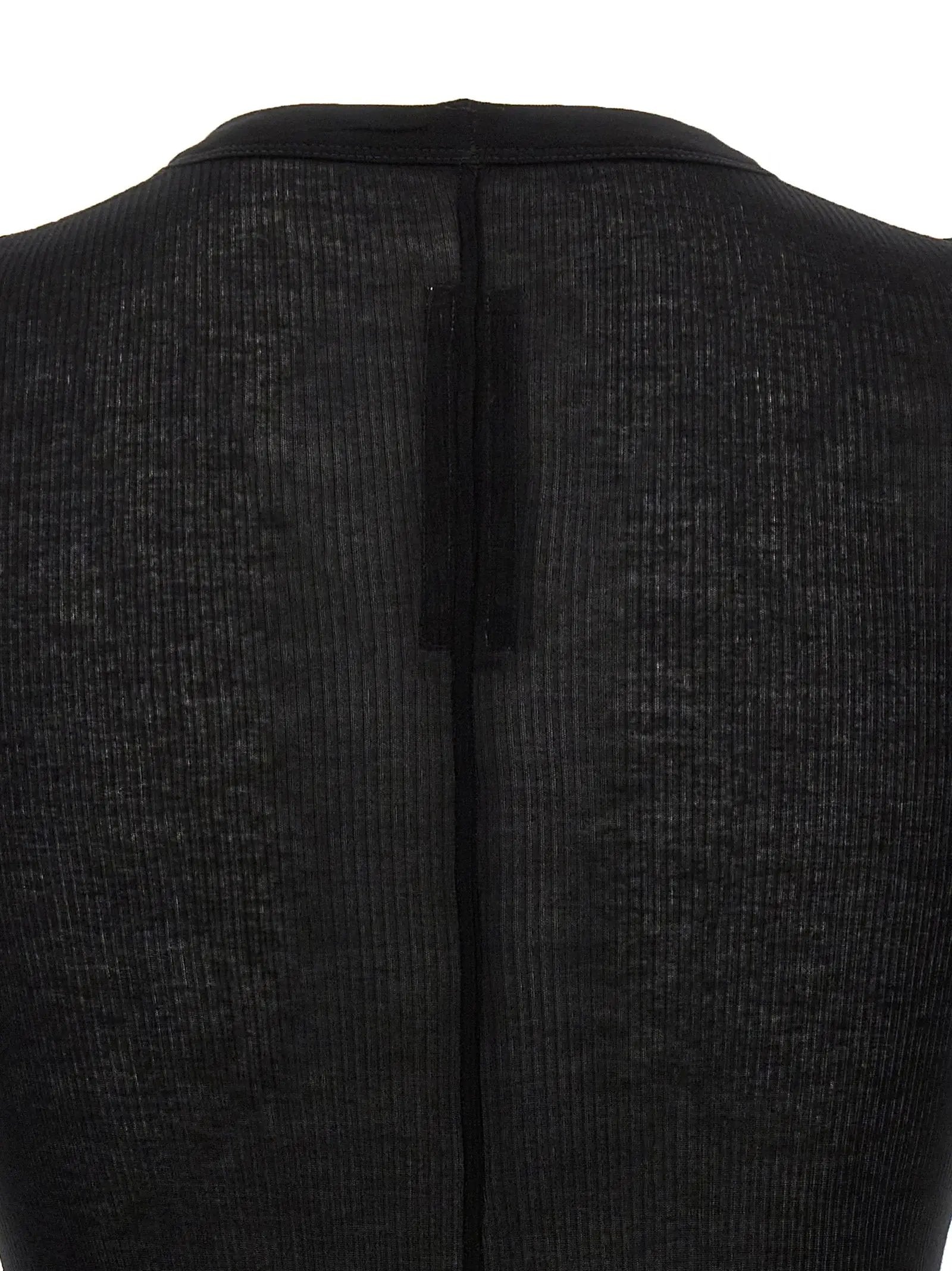 Rick Owens Black Viscose T-Shirt