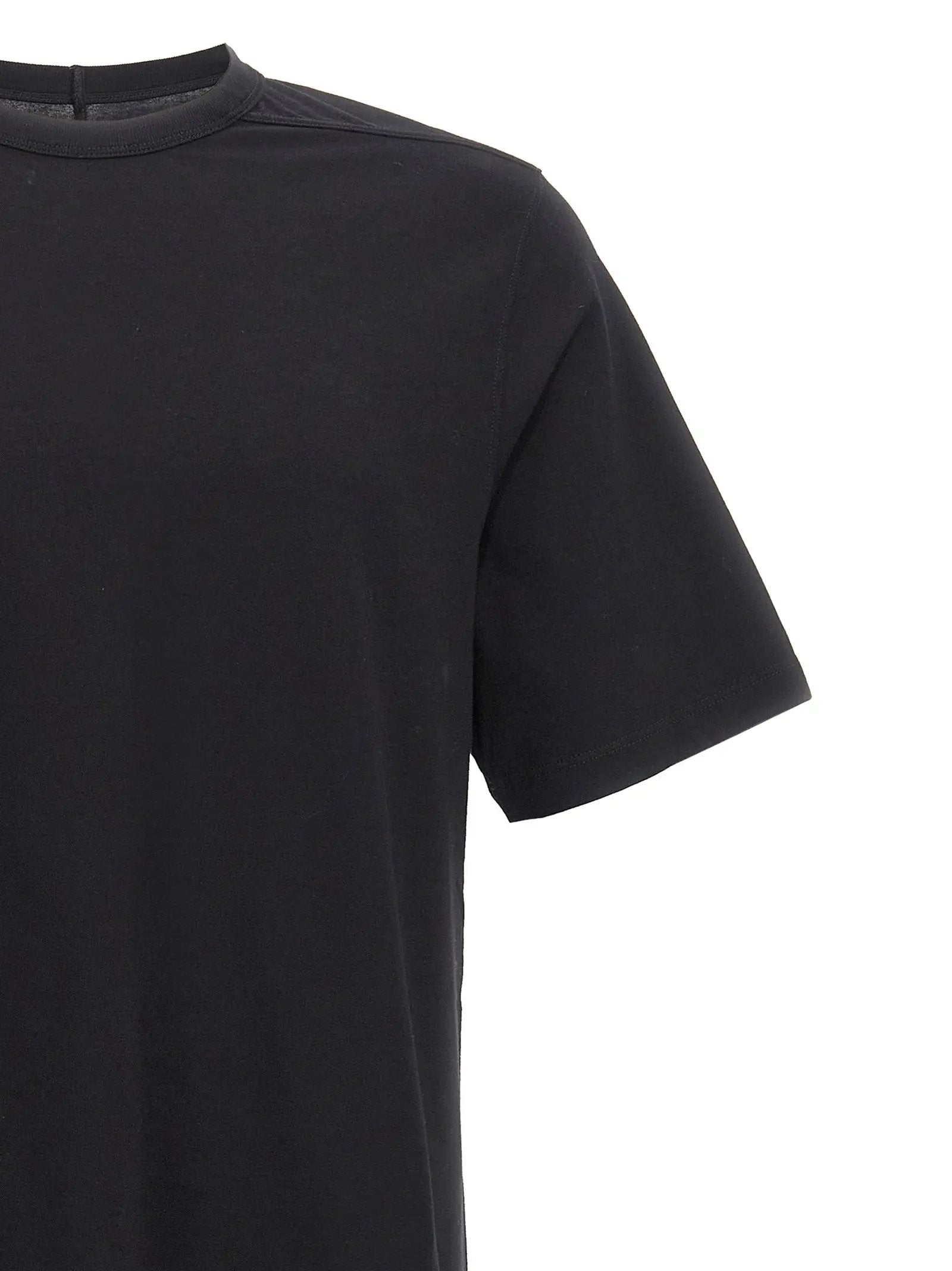 Rick Owens Black Cotton T-Shirt
