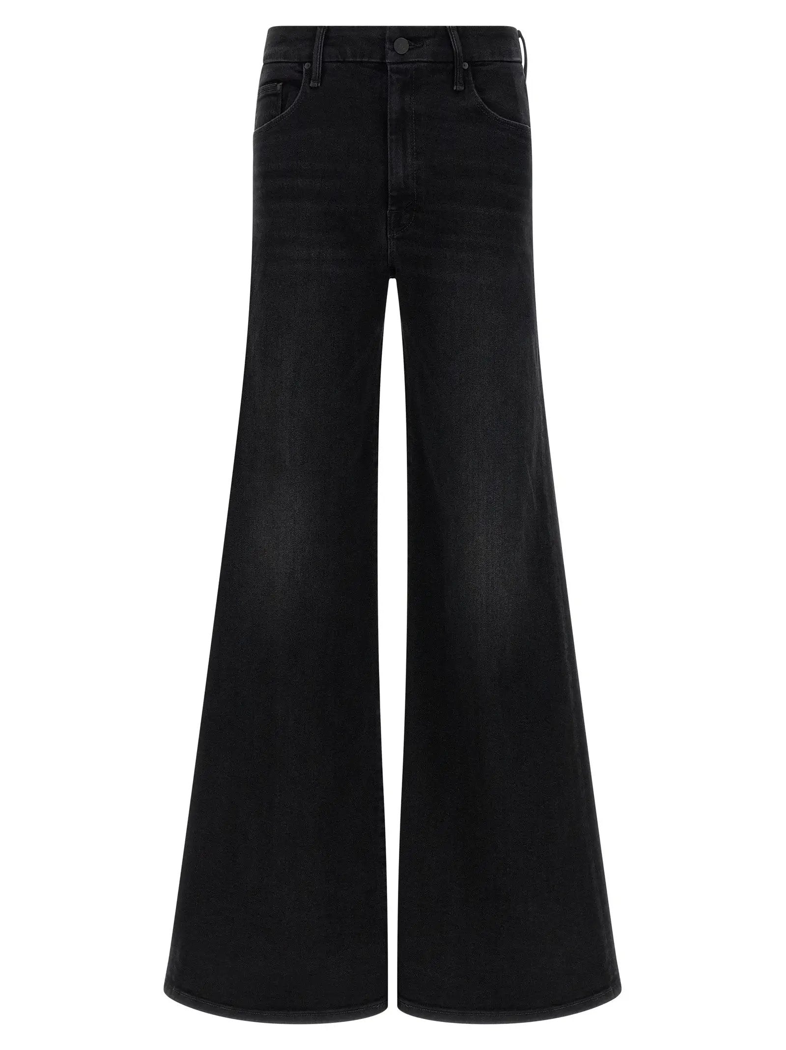 Jean évasé Mother Denim en coton noir