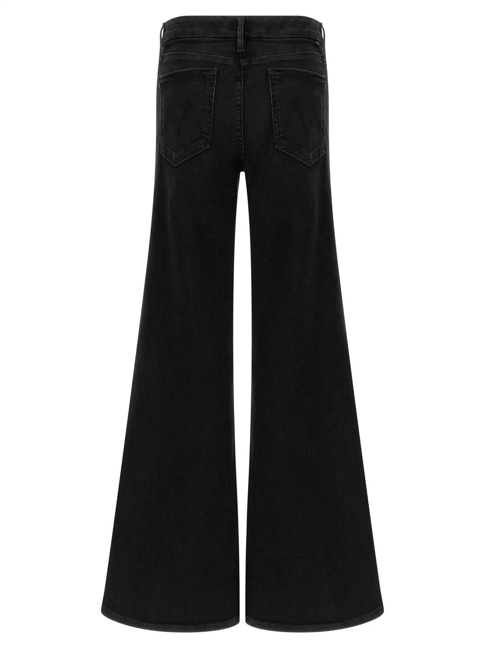 Jean évasé Mother Denim en coton noir