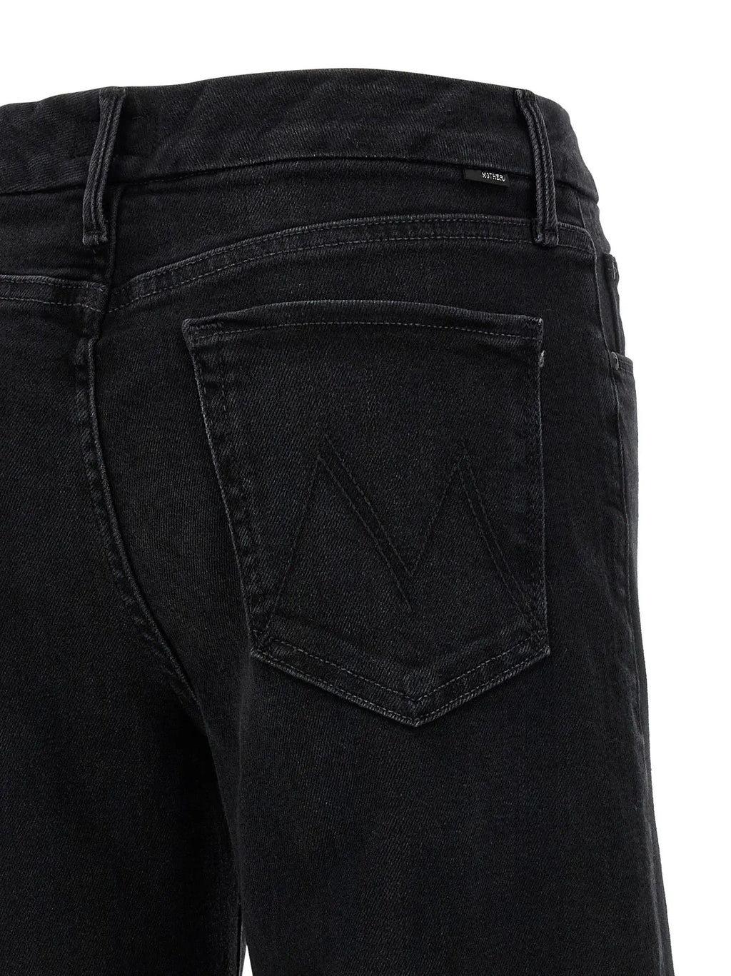 Jean évasé Mother Denim en coton noir
