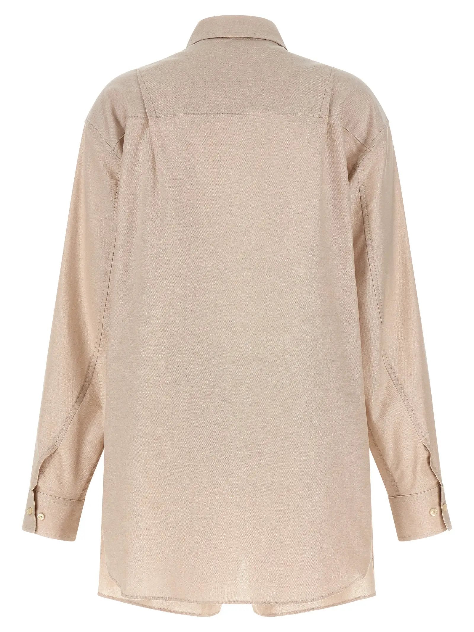 The Andamane Beige Cotton Dress Shirt