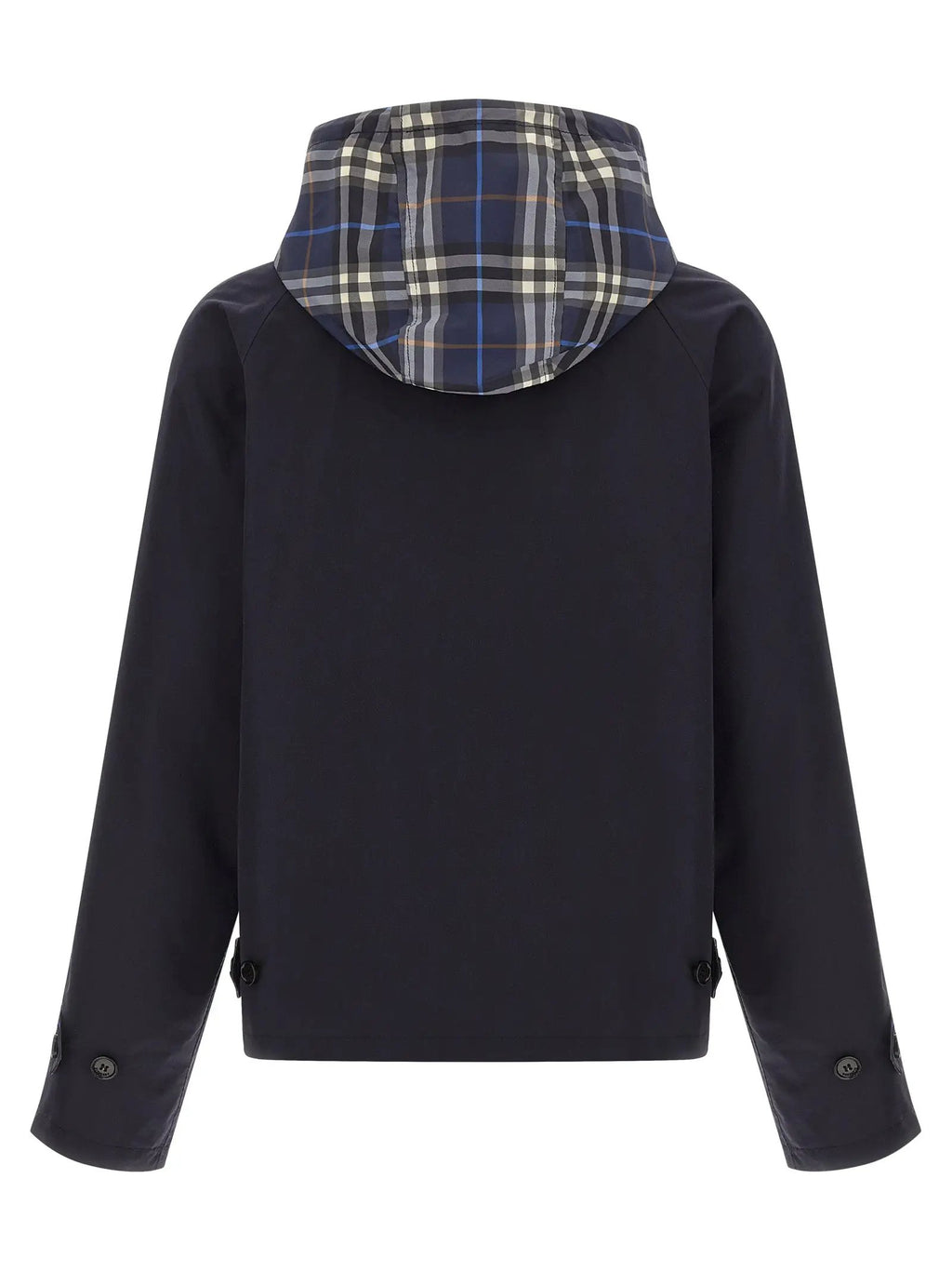 Burberry Blue Cotton Full-Length Jacket
