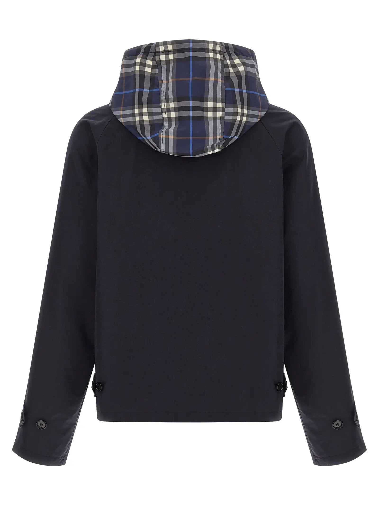 Burberry Blue Cotton Full-Length Jacket