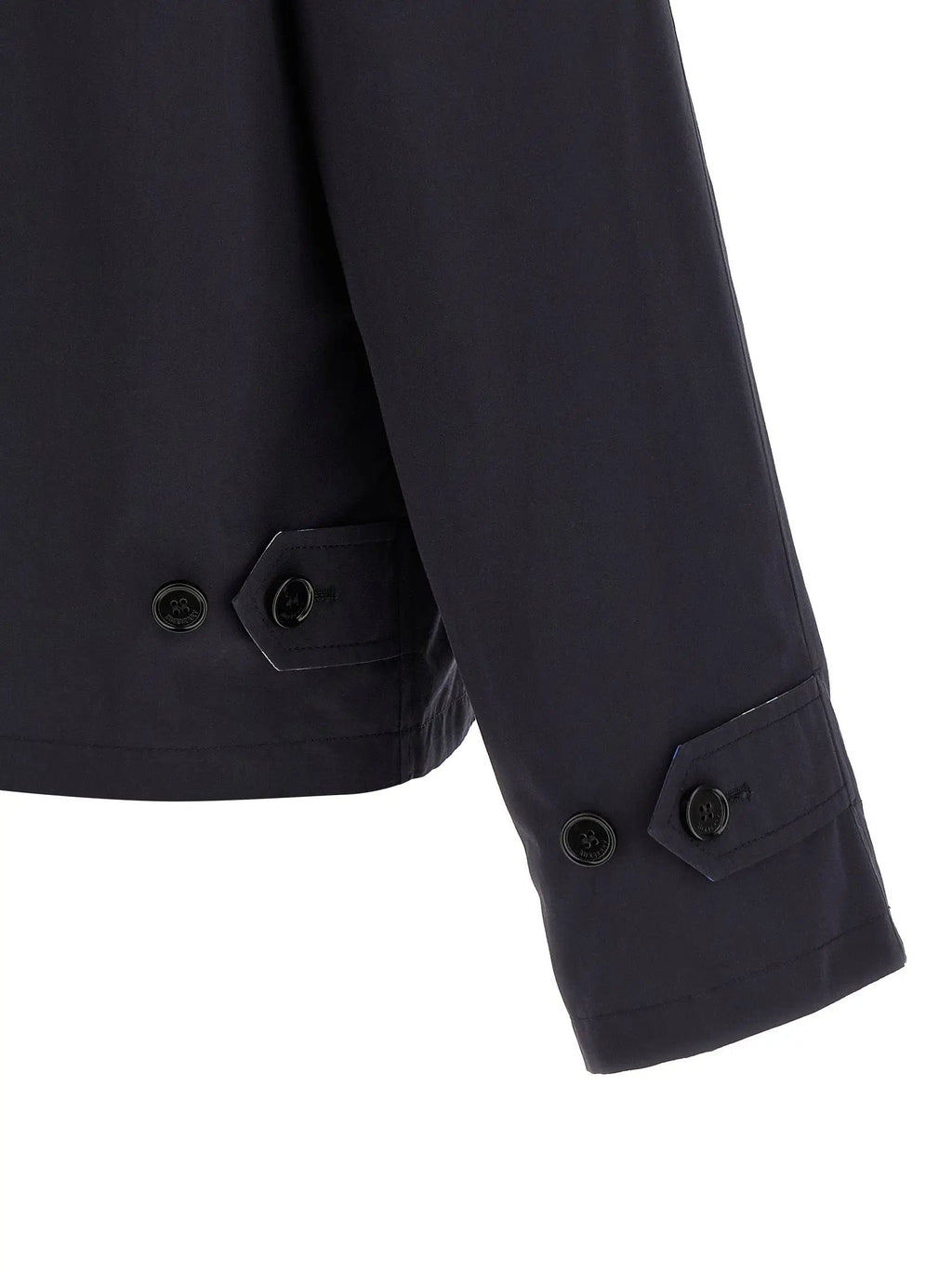 Burberry Blue Cotton Full-Length Jacket