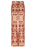 F.R.S. - FOR RESTLESS SLEEPERS Multicolor Silk Casual Pants