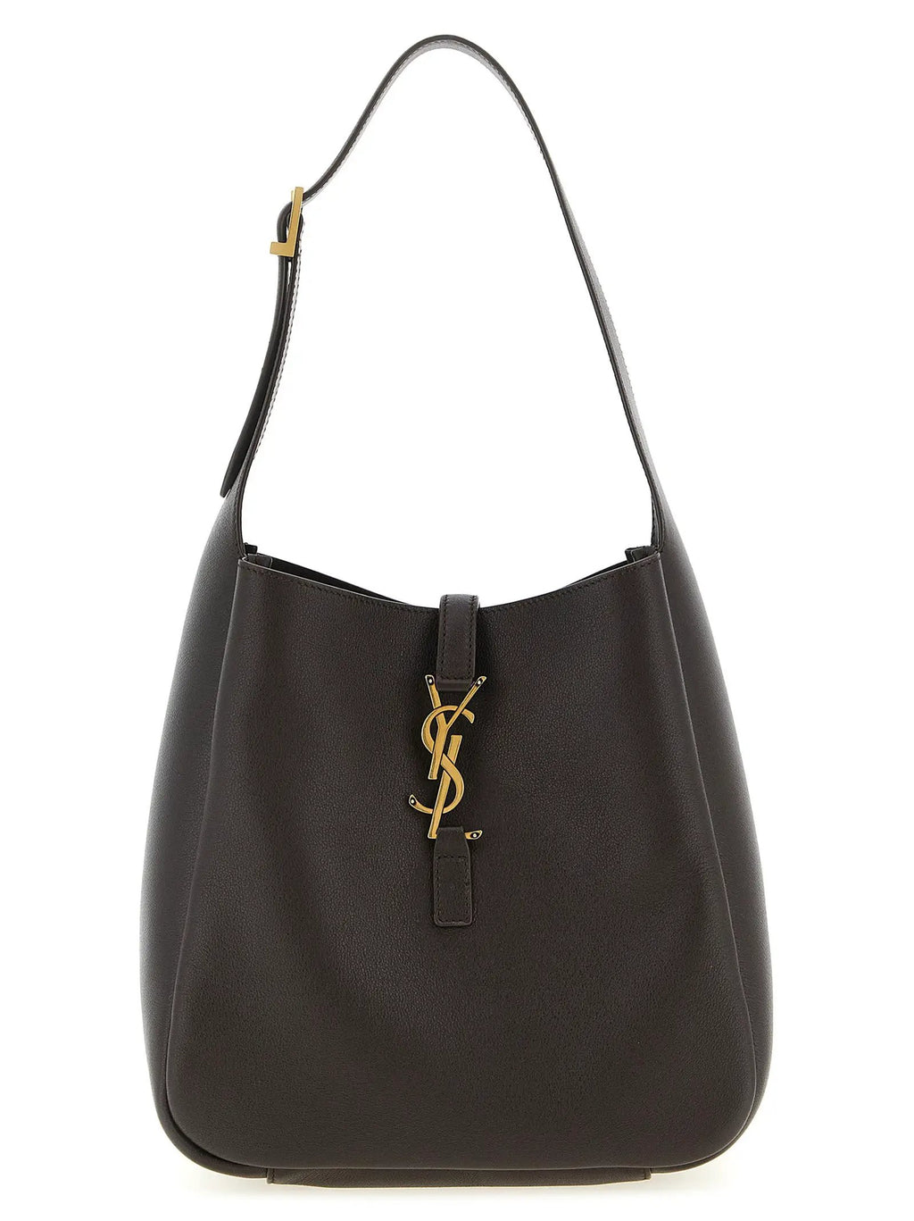 Saint Laurent Brown Calfskin Shoulder Bag