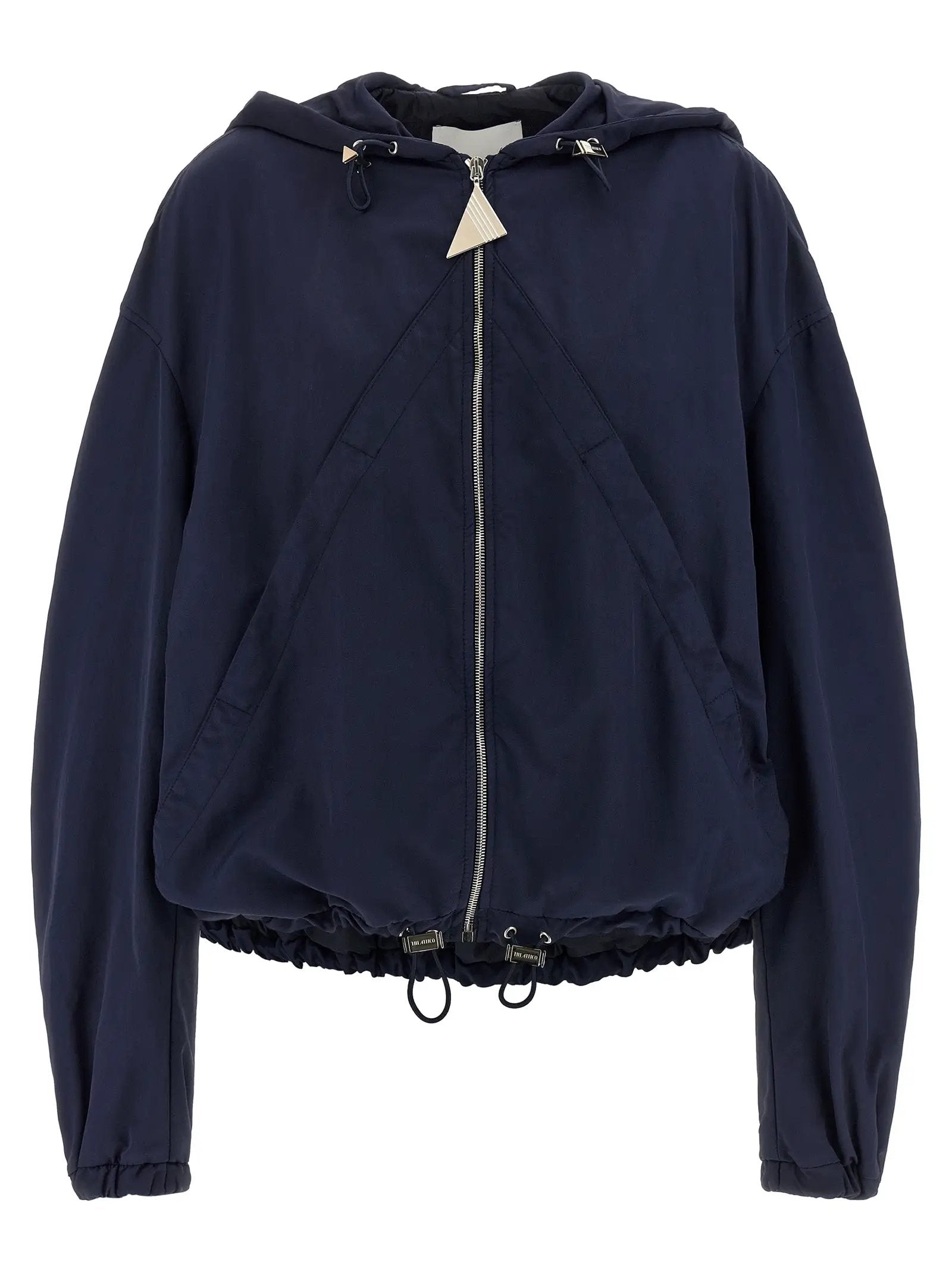 The Attico Blue Polyamide Bomber