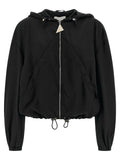 The Attico Black Polyester Bomber