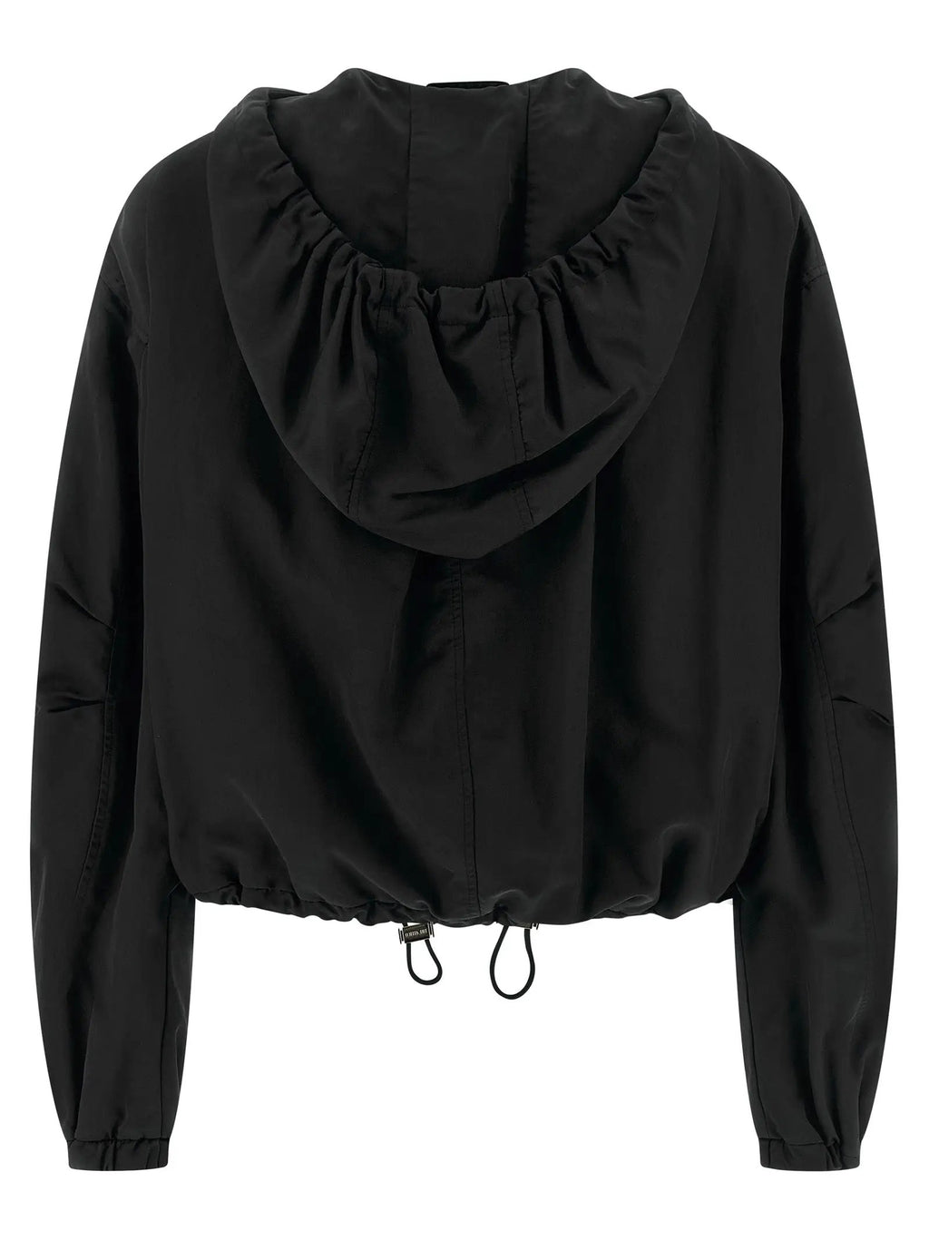 The Attico Black Polyester Bomber