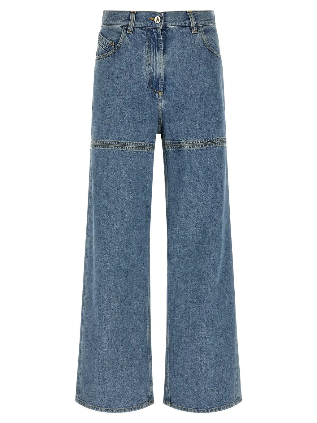 The Attico Blue Cotton Jeans Denim