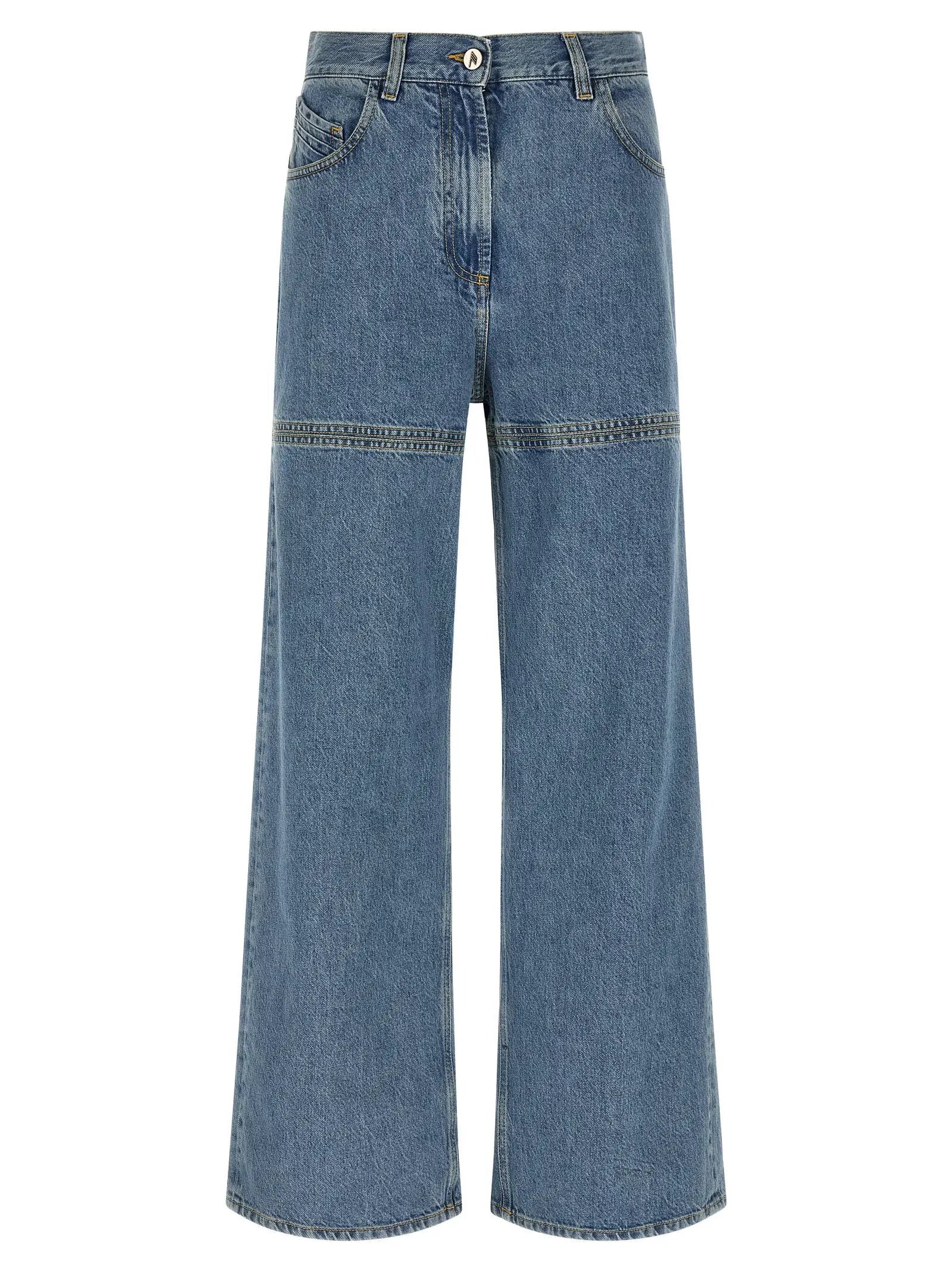 The Attico Blue Cotton Jeans Denim
