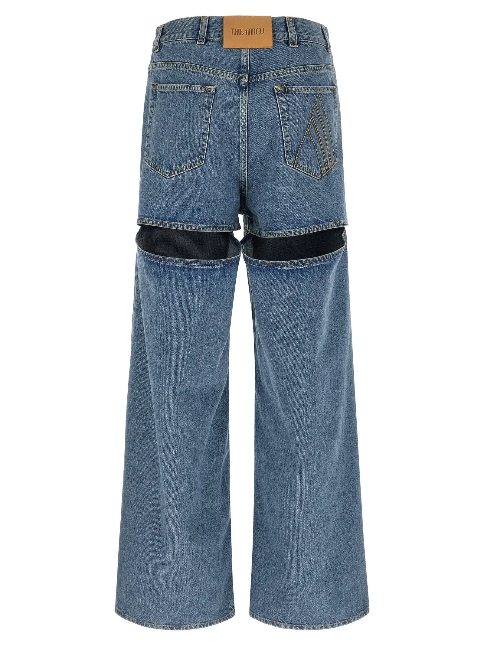 The Attico Blue Cotton Jeans Denim