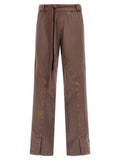 The Attico Brown Cotton Casual Pants