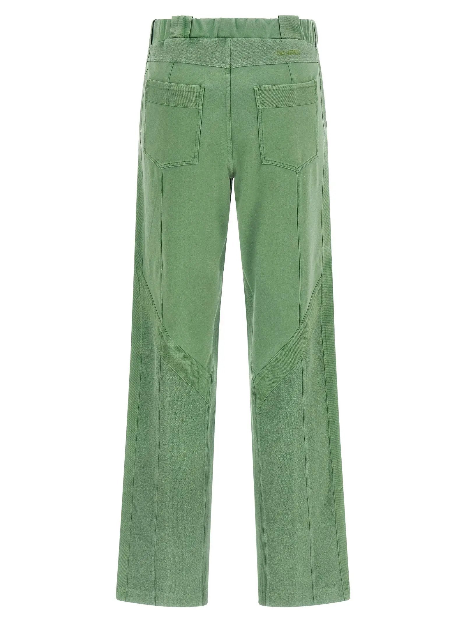 The Attico Bicolor Cotton Casual Pants
