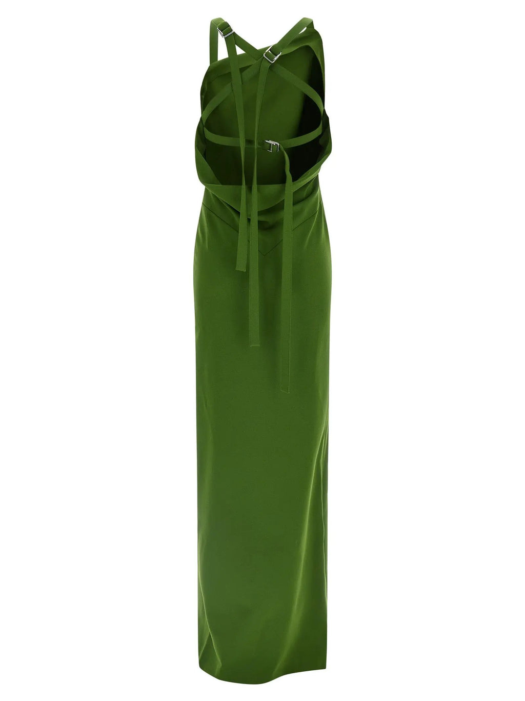 The Attico Bicolor Viscose Long Dress