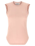 The Attico Multicolor Cotton Sleeveles T-Shirt