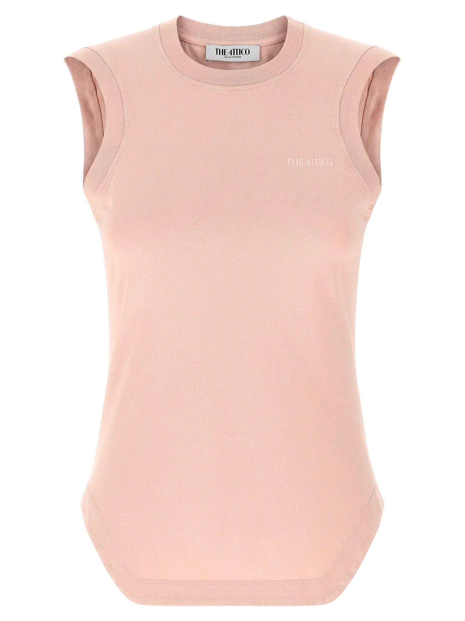 The Attico Multicolor Cotton Sleeveles T-Shirt