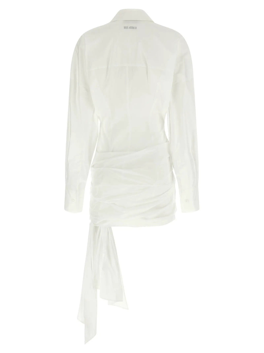 The Attico White Cotton Short Dress
