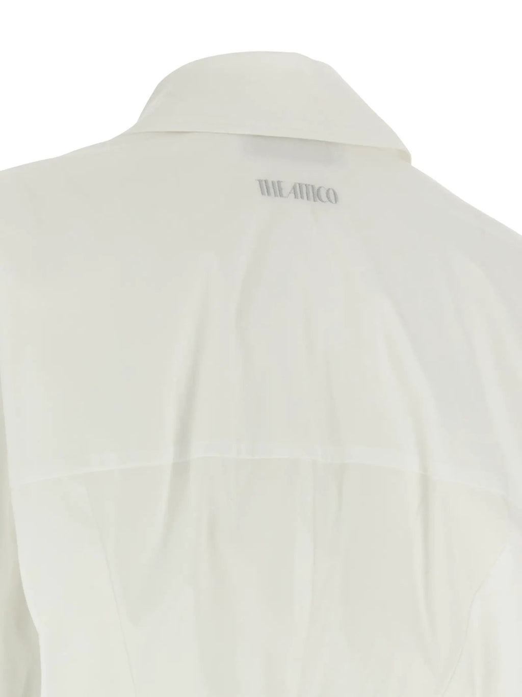 The Attico White Cotton Short Dress
