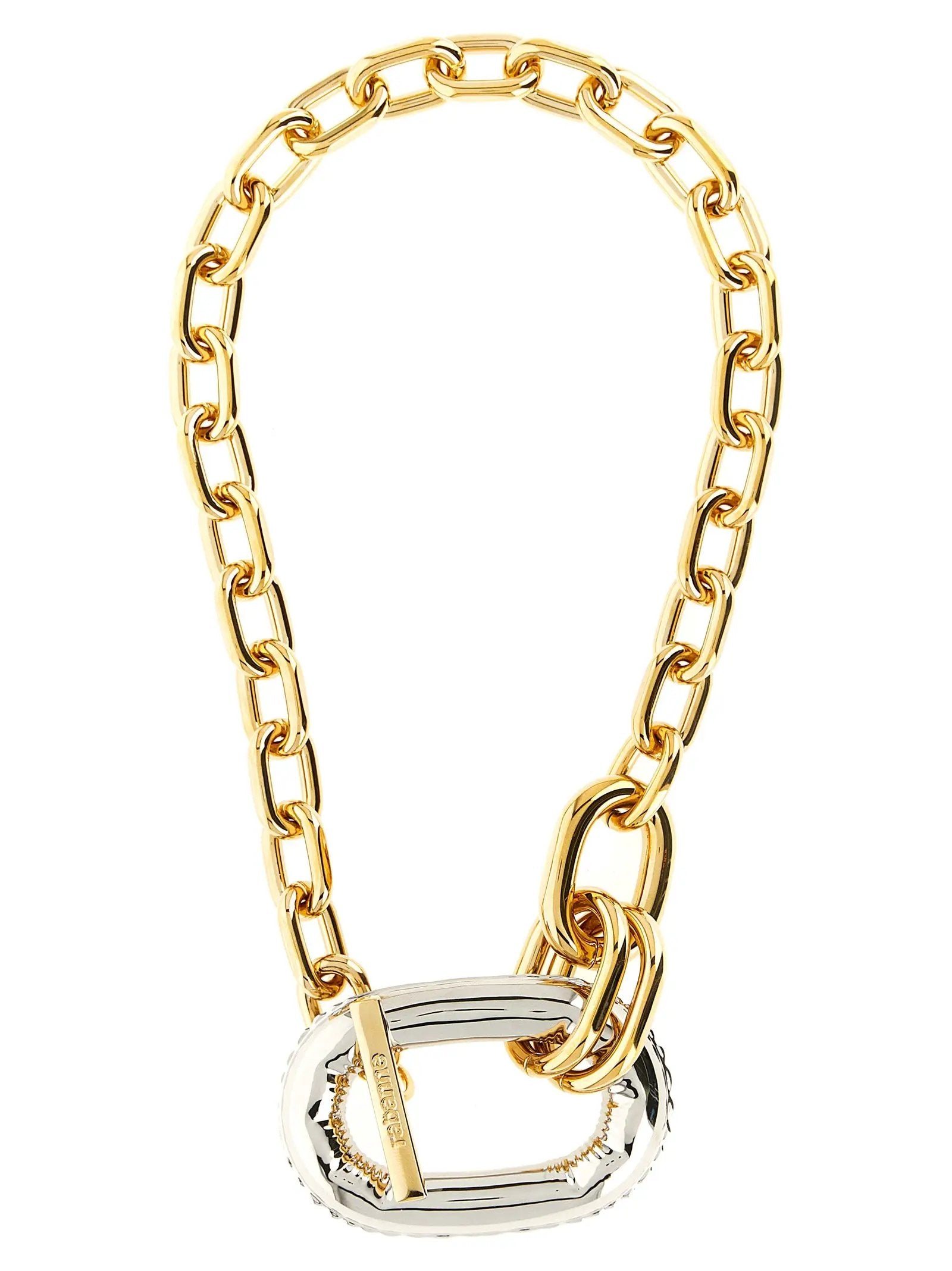 Paco Rabanne Multicolor Brass Necklace