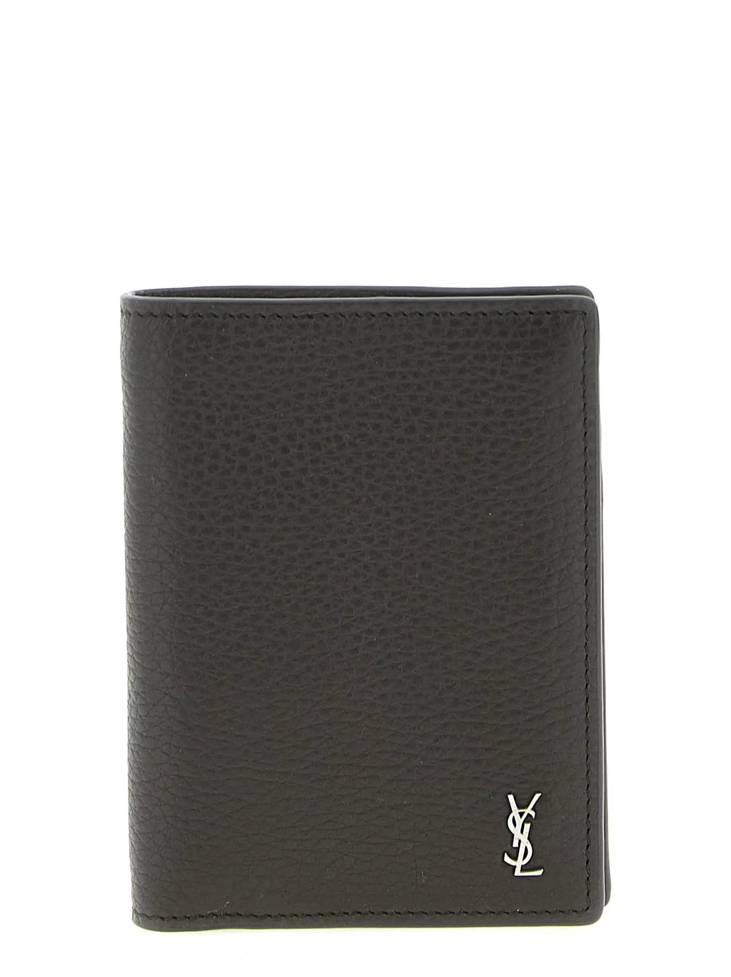 Saint Laurent Brown Calfskin Leather Wallet