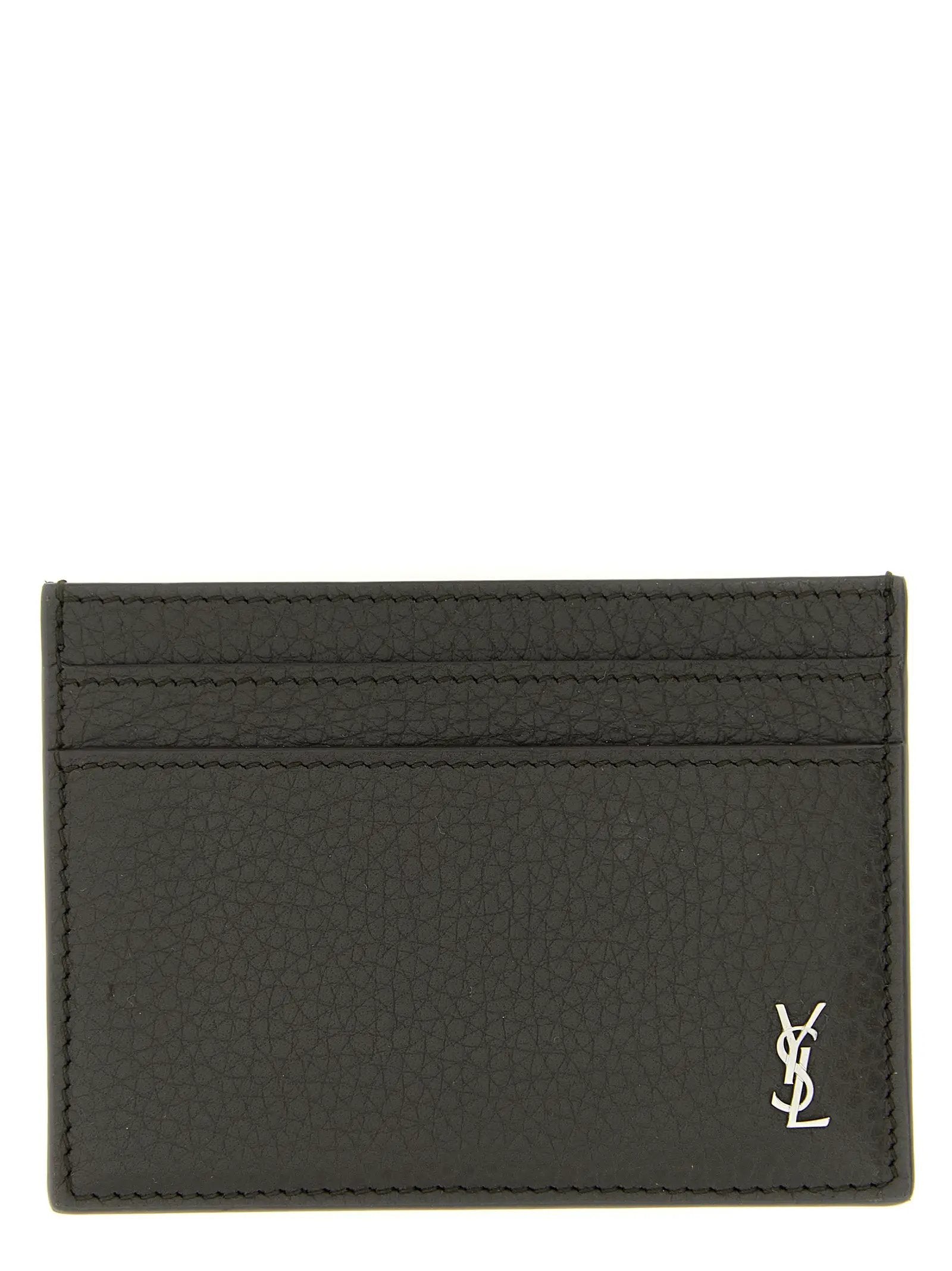 Saint Laurent Brown Calfskin Cardholder