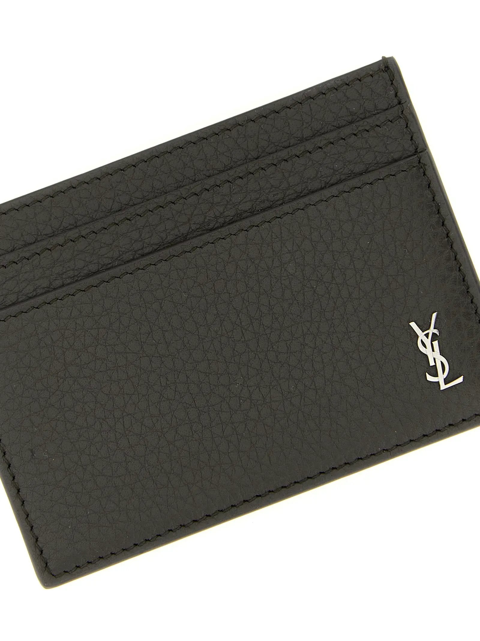 Saint Laurent Brown Calfskin Cardholder